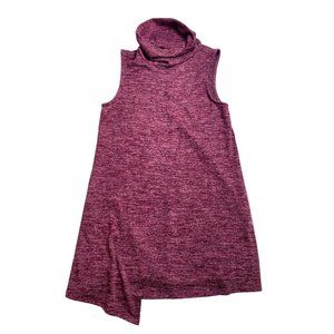 Joe B By Joe Benbasset A Line Dress Womens Size L Maroon Sleeveless‎ Cross Front